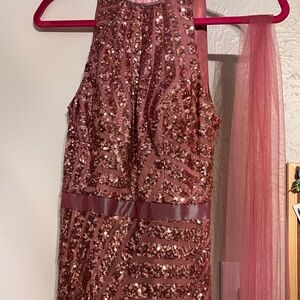 Sparkling Pink prom or wedding dress